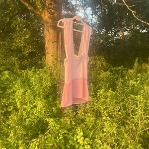 lace detailed mini dress